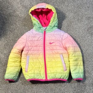 Nike Girls Multicolor Puffer Jacket